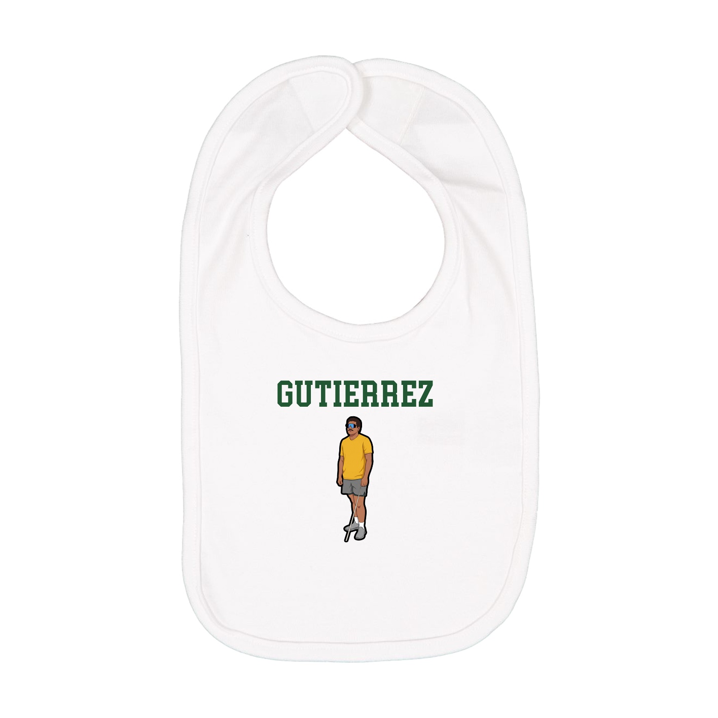 Infant Bib — Shirsey in White
