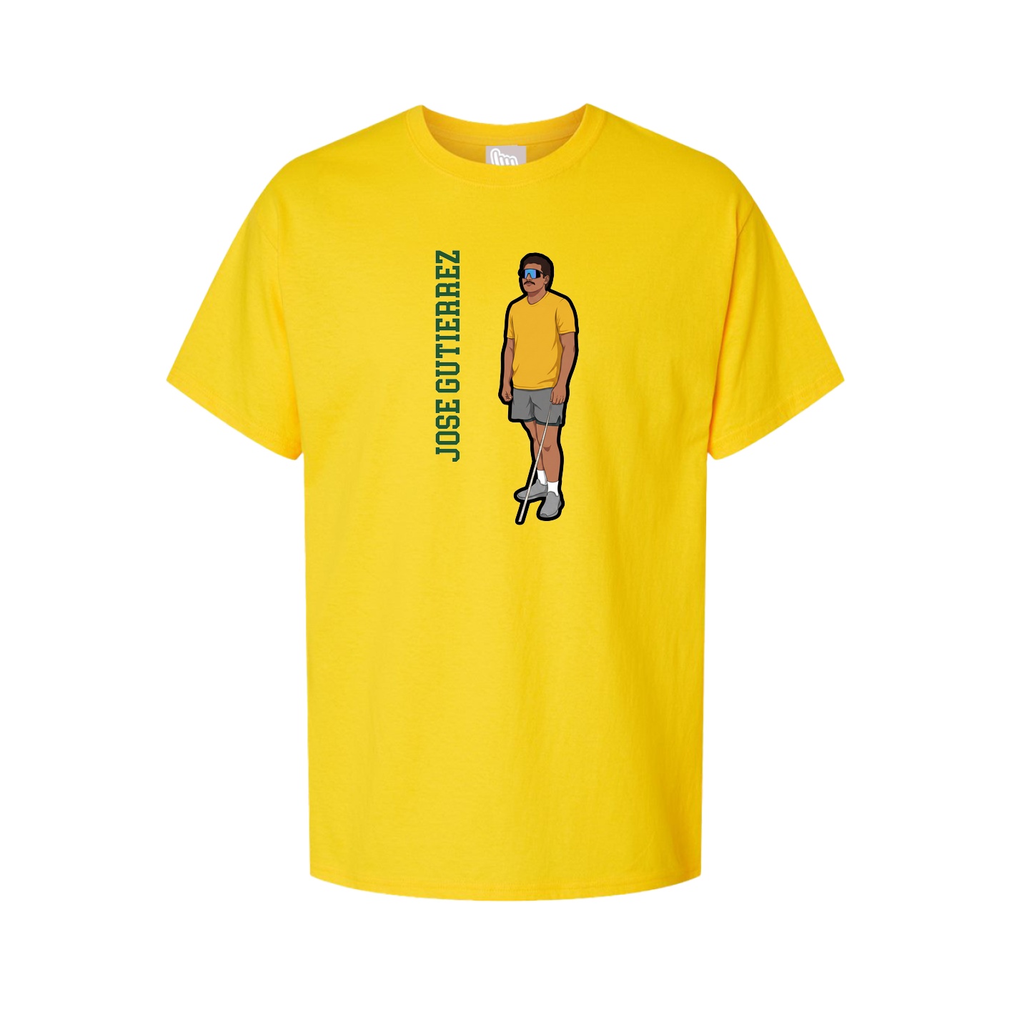Tee — Name Vertical in Gold