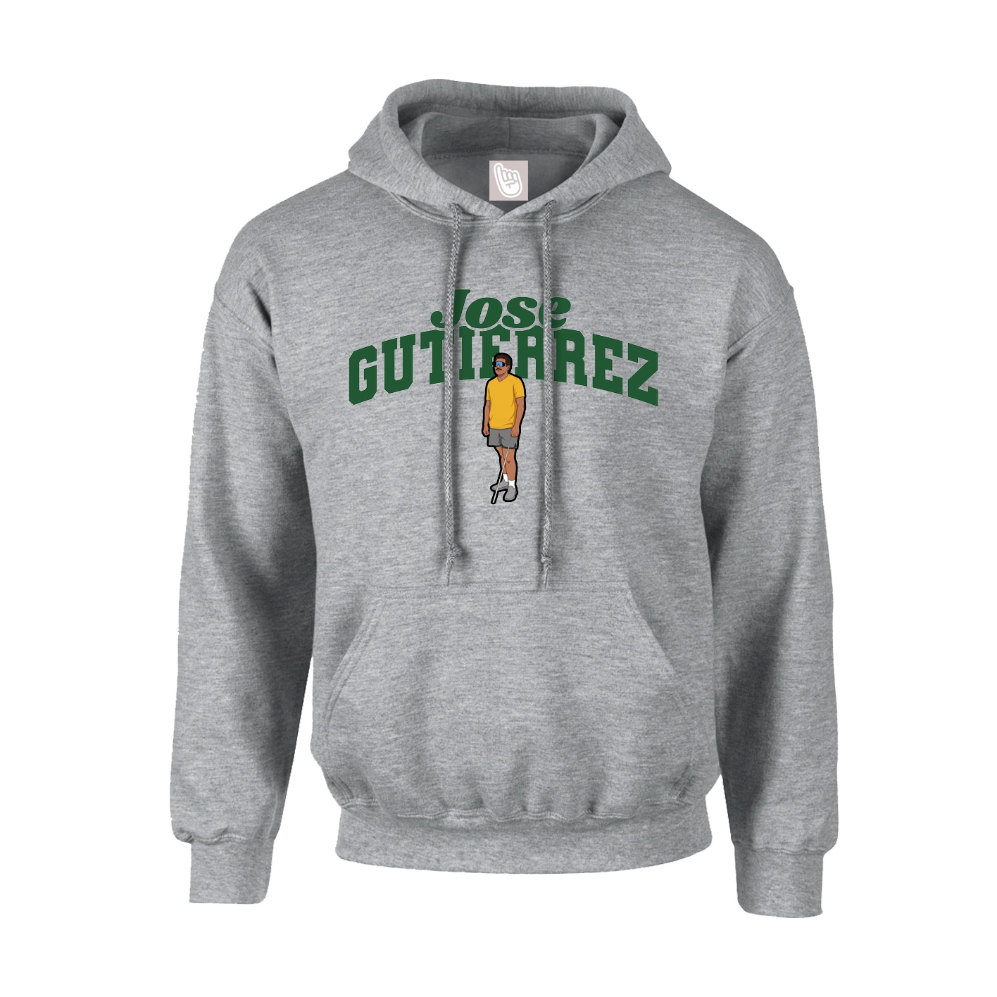 Youth Hoodie — Signature Arch in Grey