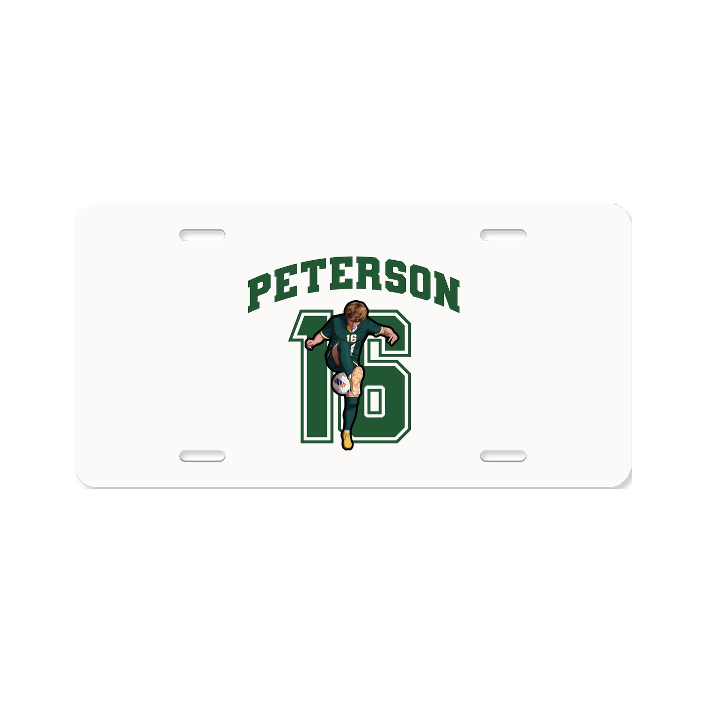 License Plate — Number in Classic