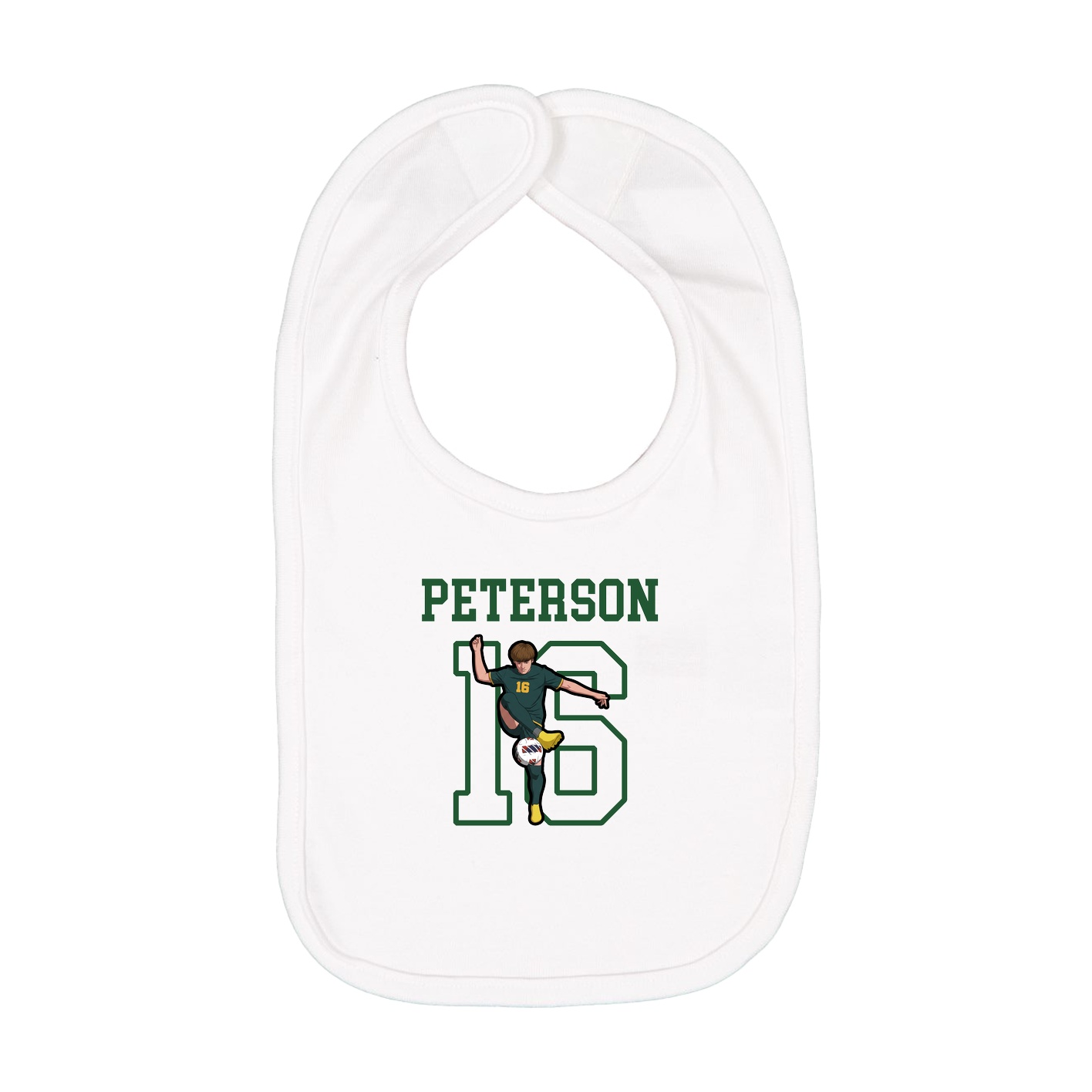 Infant Bib — Shirsey in White