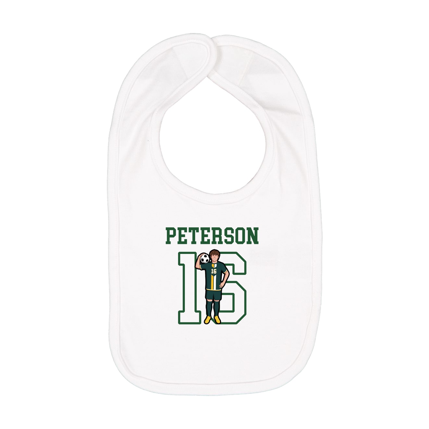 Infant Bib — Shirsey in White