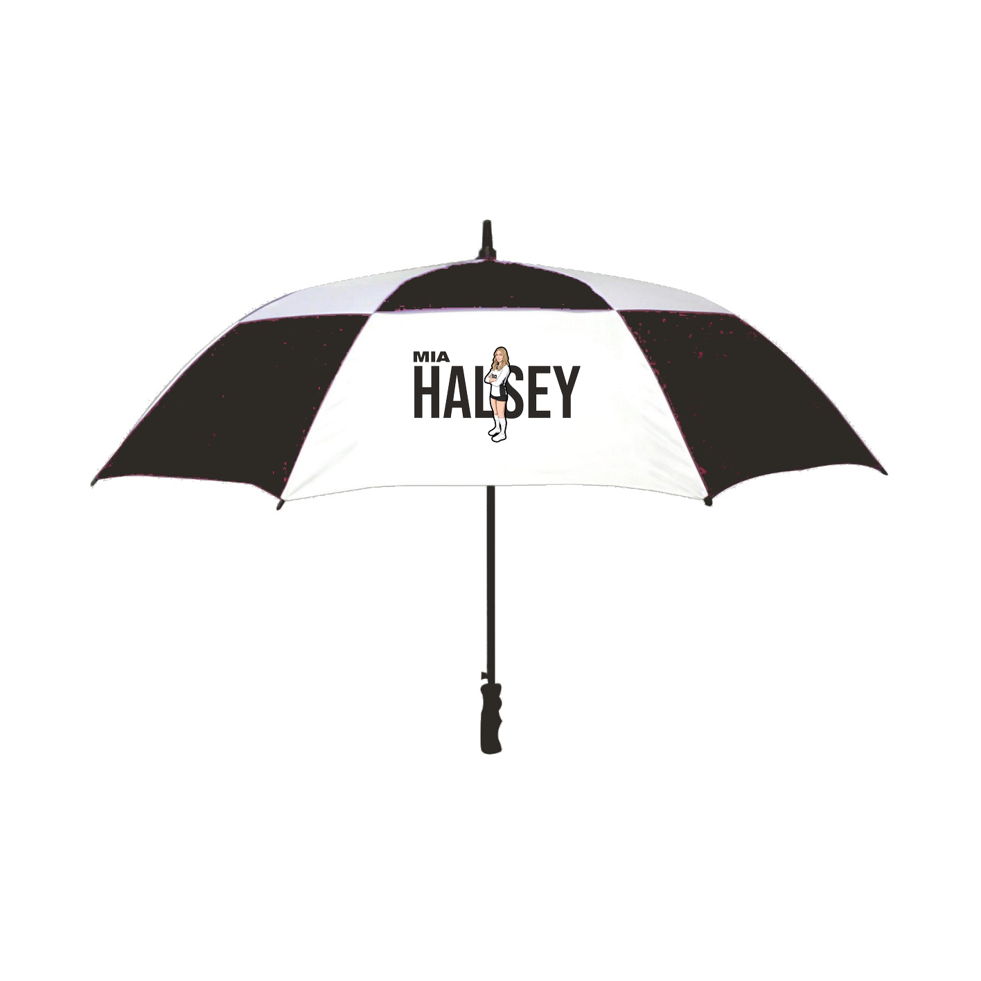 Golf Umbrella — Player Name in Black