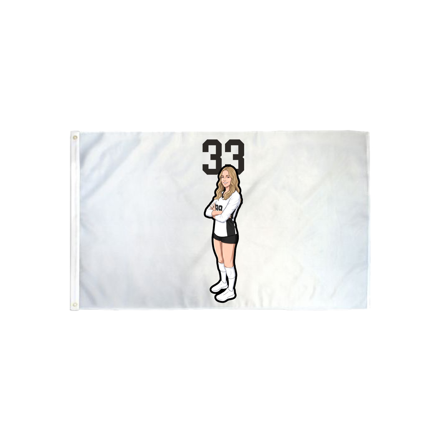 3x5 Flag — Number Top in Classic