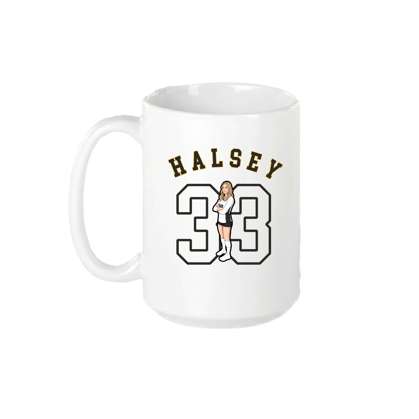 15oz Coffee Mug — Shirsey Arch in White