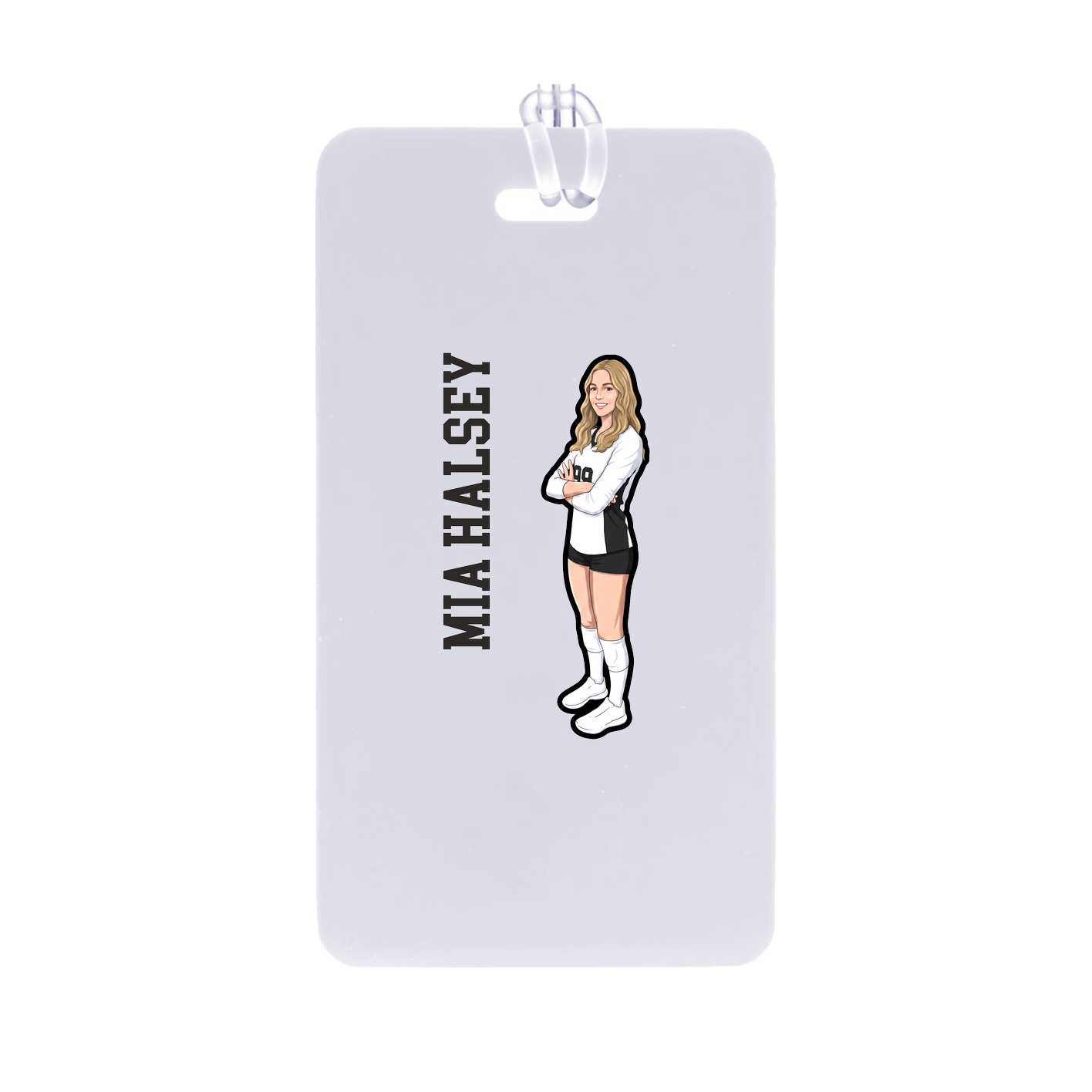 Bag Tag — Name Vertical in Classic