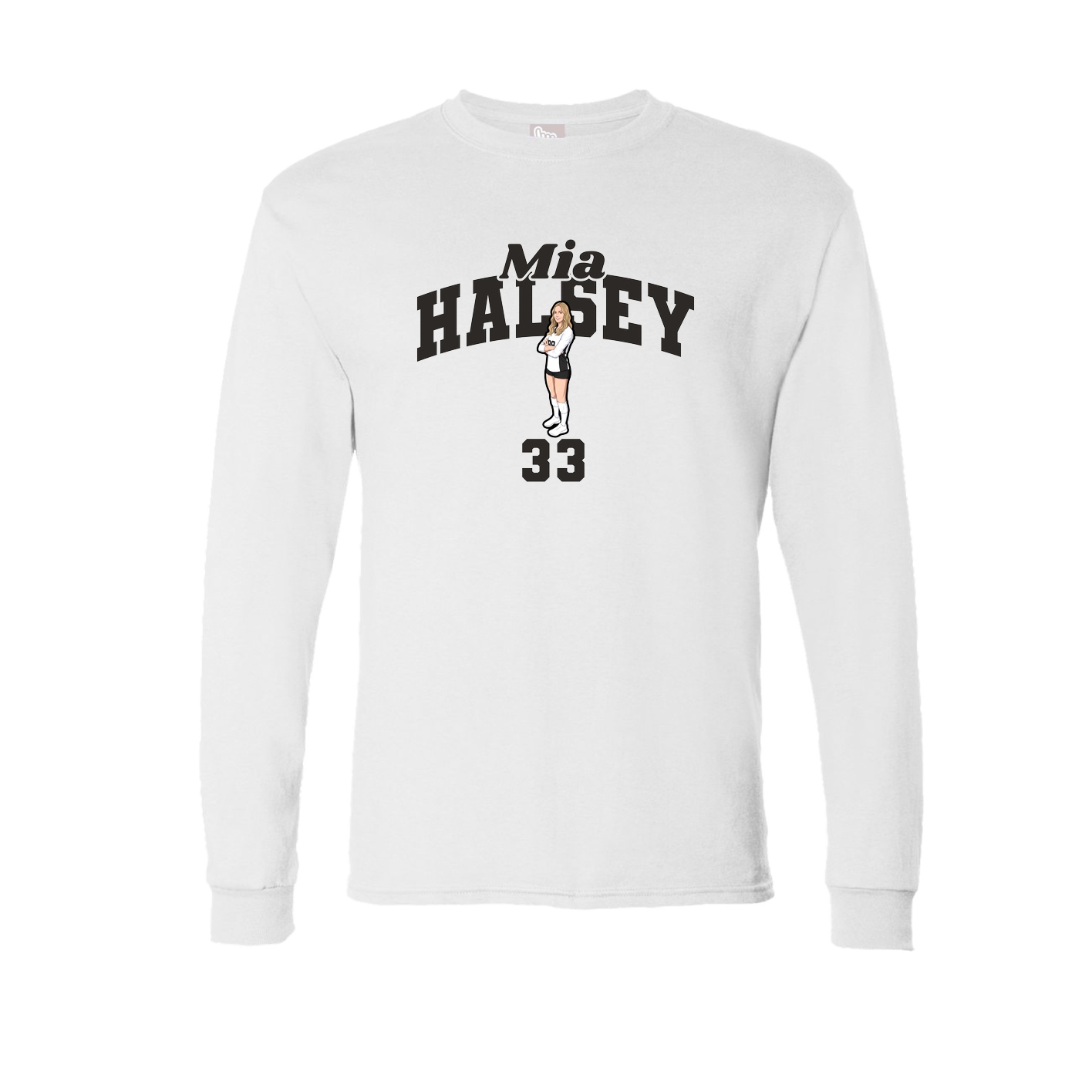 Long Sleeve Tee — Signature Arch in White