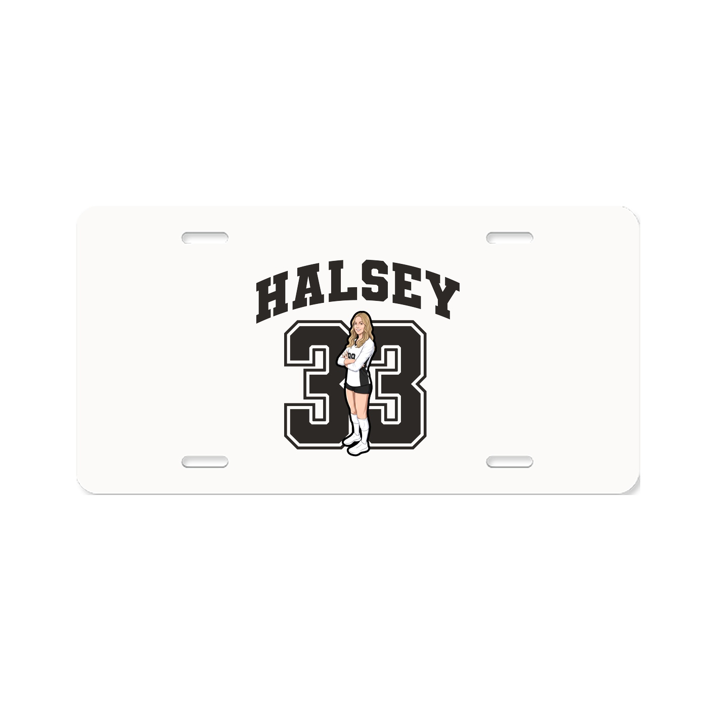 License Plate — Number in Classic