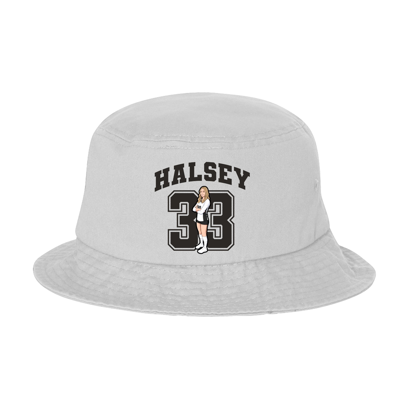 Bucket Cap — Number in White