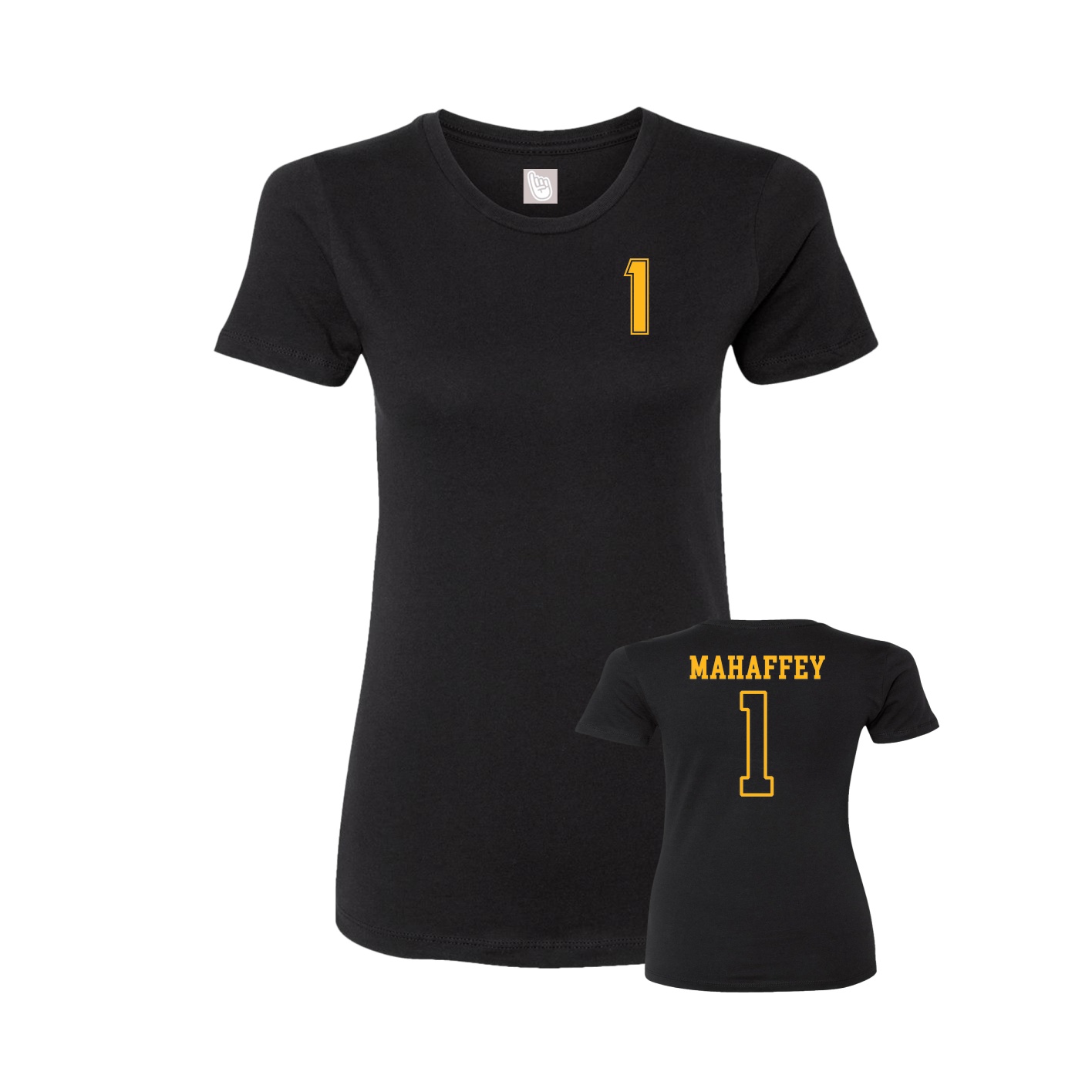 Womens Tee — Chest Back in Black