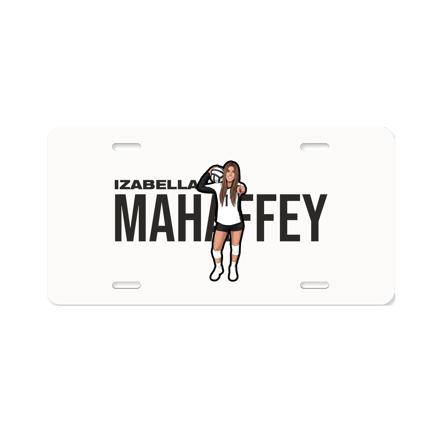 License Plate — Player Name in Classic