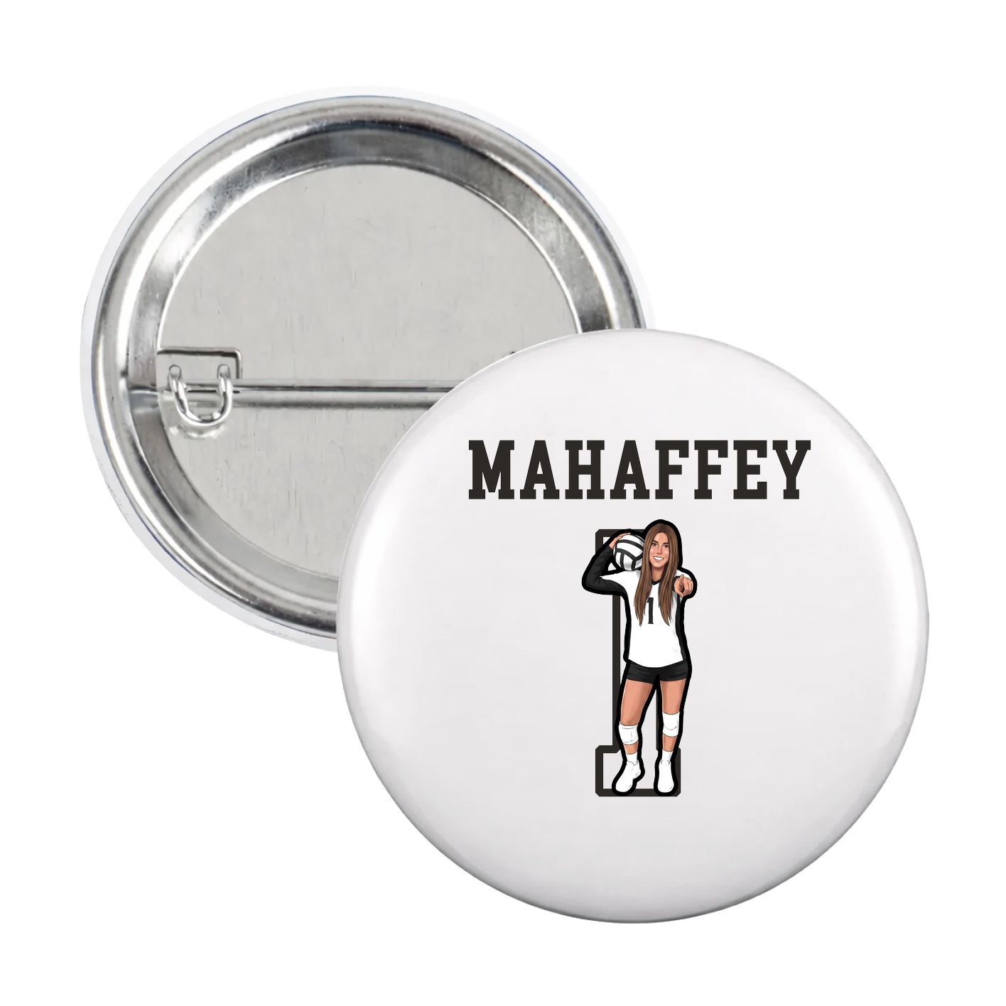Game Day Button — Shirsey in White