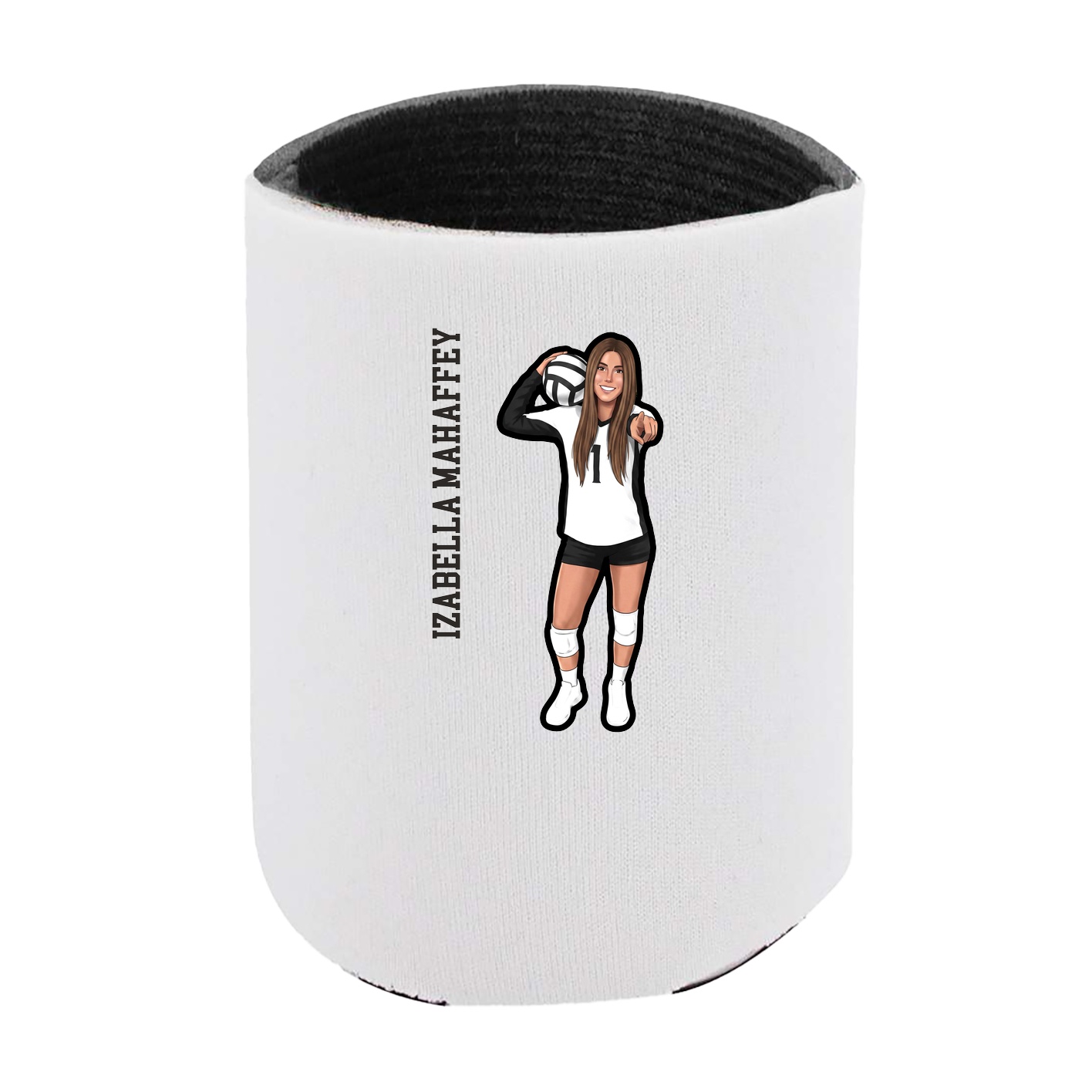 Can Holder — Name Vertical in White
