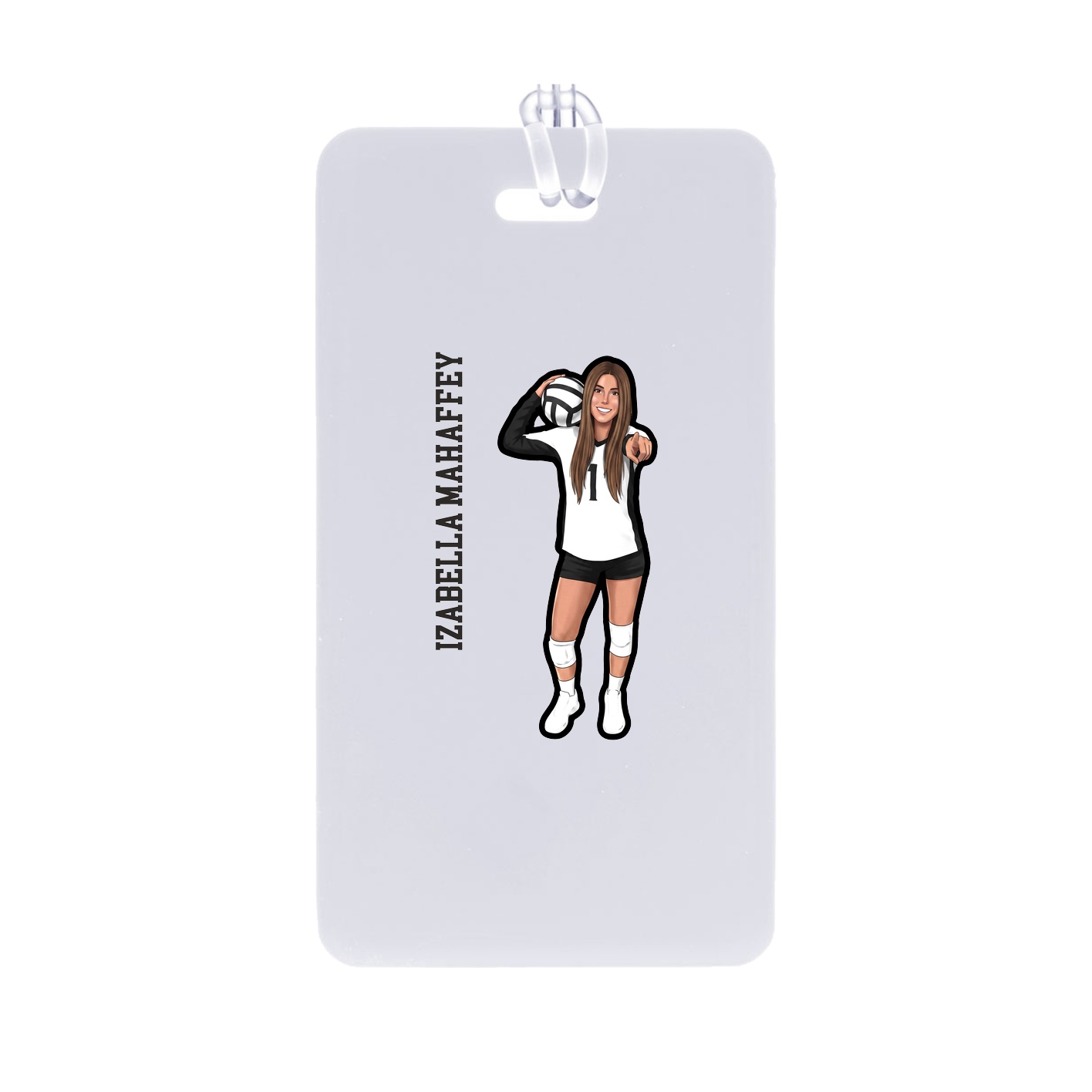 Bag Tag — Name Vertical in Classic