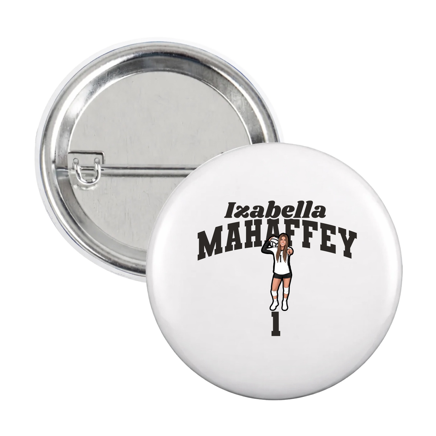 Game Day Button — Signature Arch in White