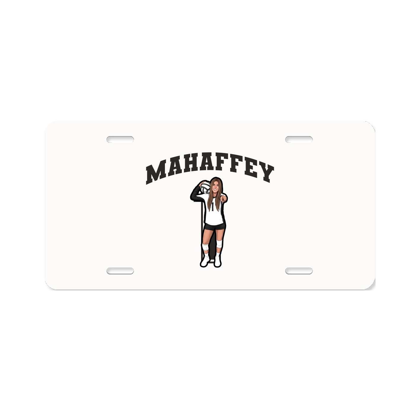 License Plate — Number in Classic