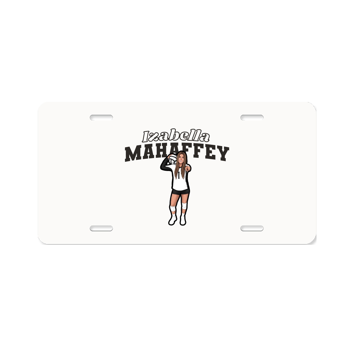 License Plate — Name Arch in Classic