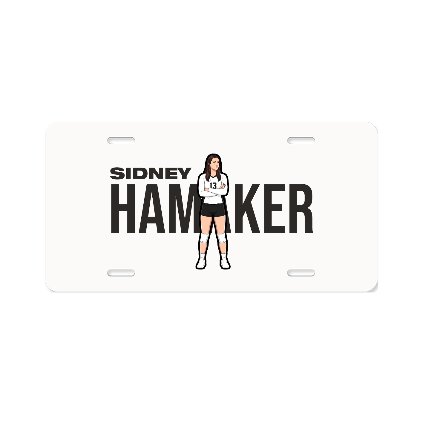 License Plate — Player Name in Classic