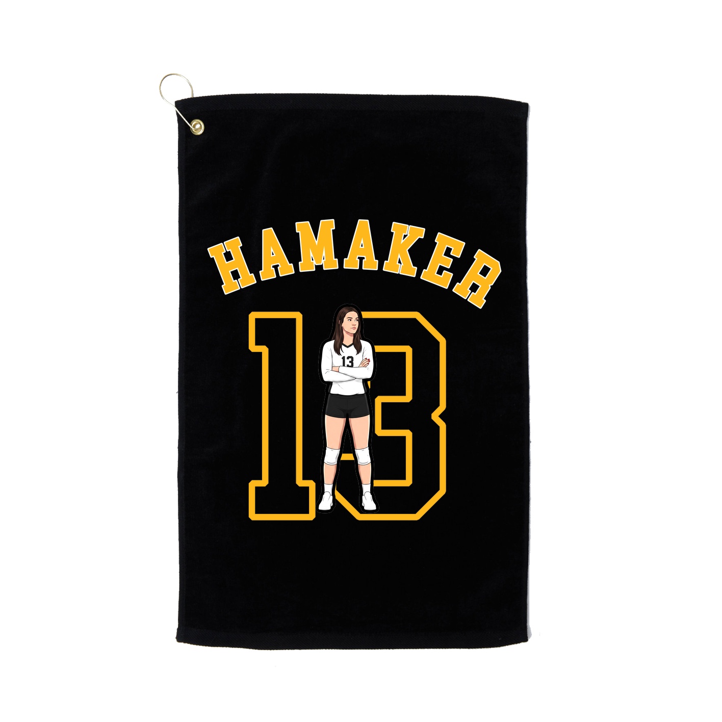 Golf Towel — Shirsey Arch in Black