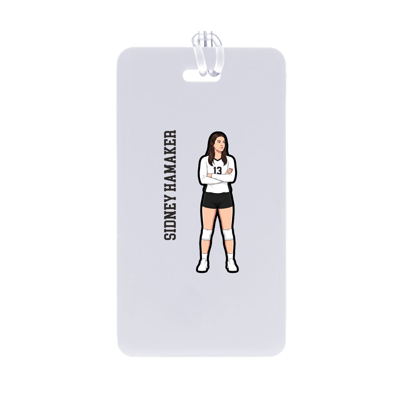Bag Tag — Name Vertical in Classic