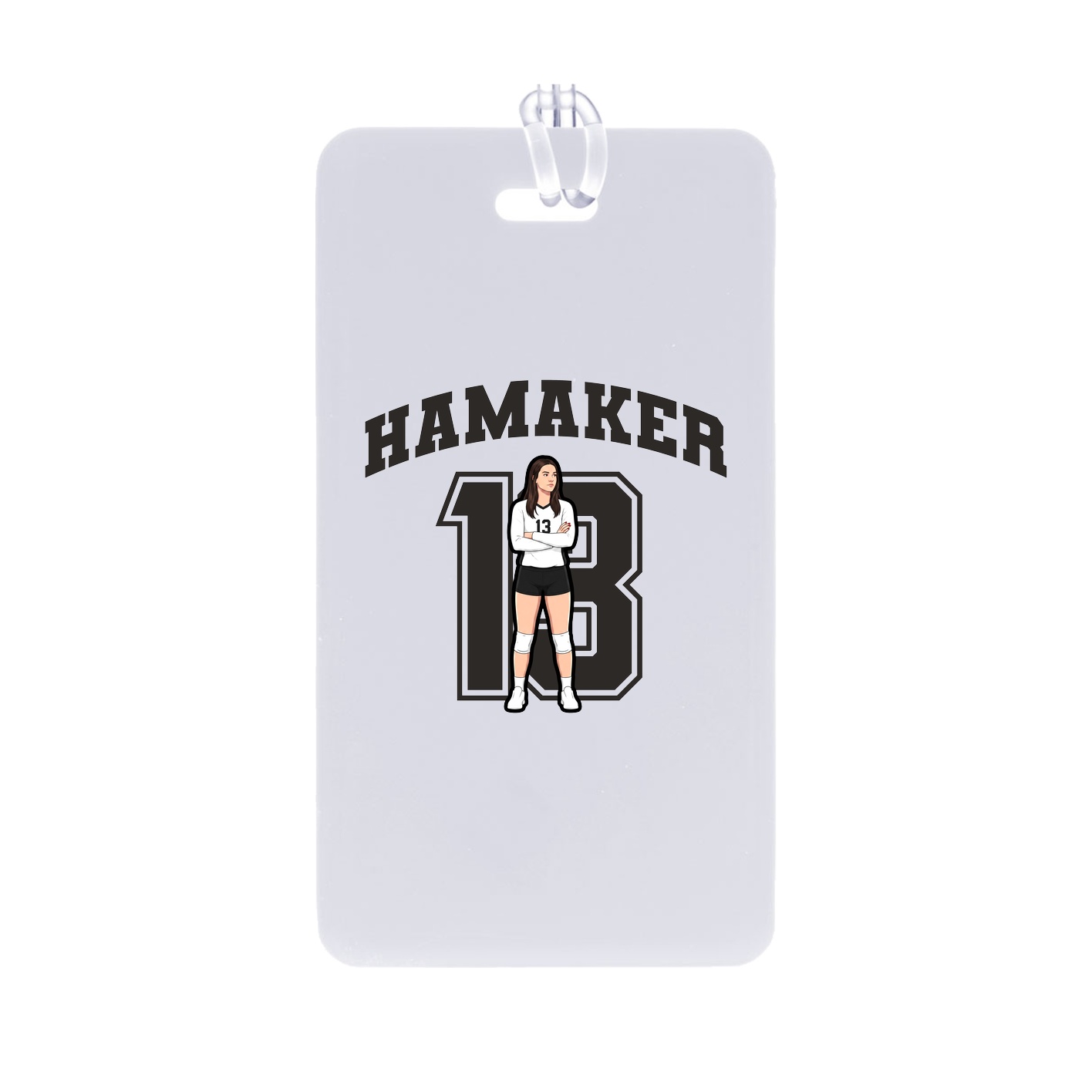 Bag Tag — Number in Classic