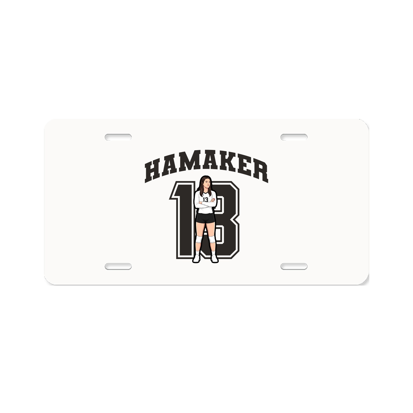 License Plate — Number in Classic