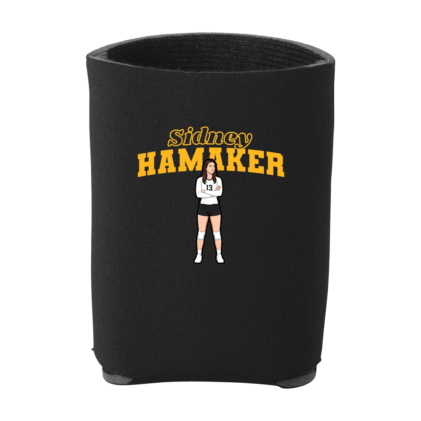 Can Holder — Name Arch in Black