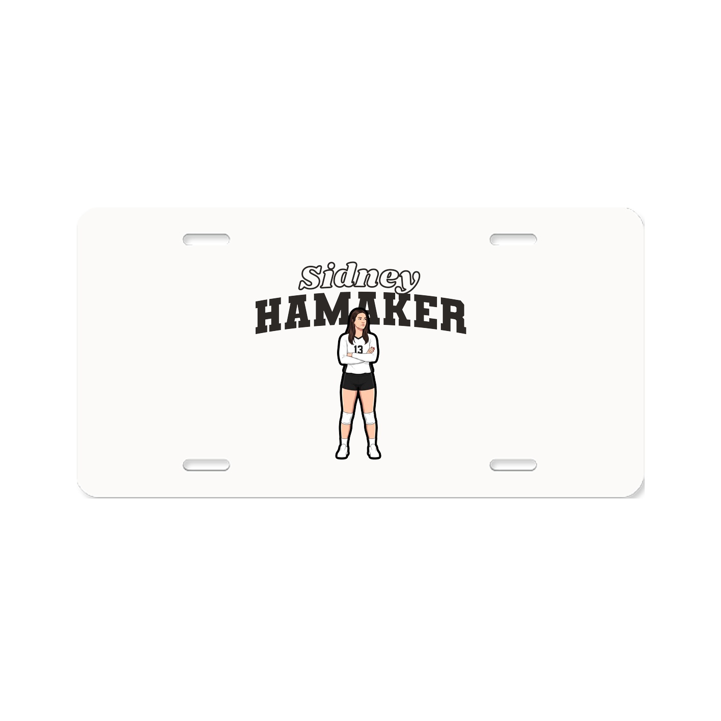 License Plate — Name Arch in Classic