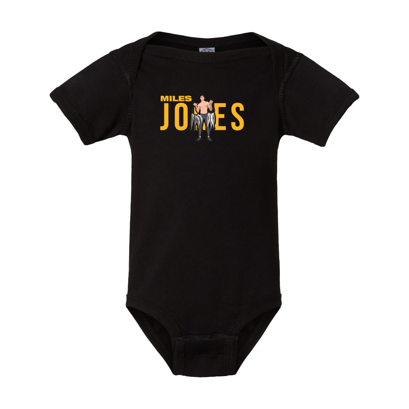 Baby Onesie — Player Name in Black