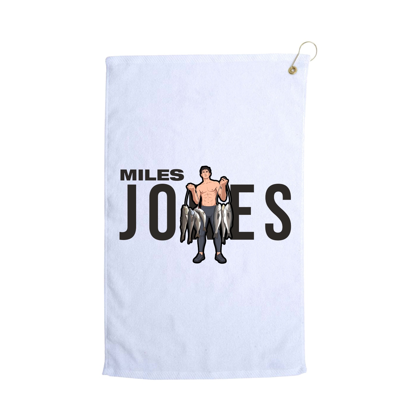 Golf Towel — Player Name in White