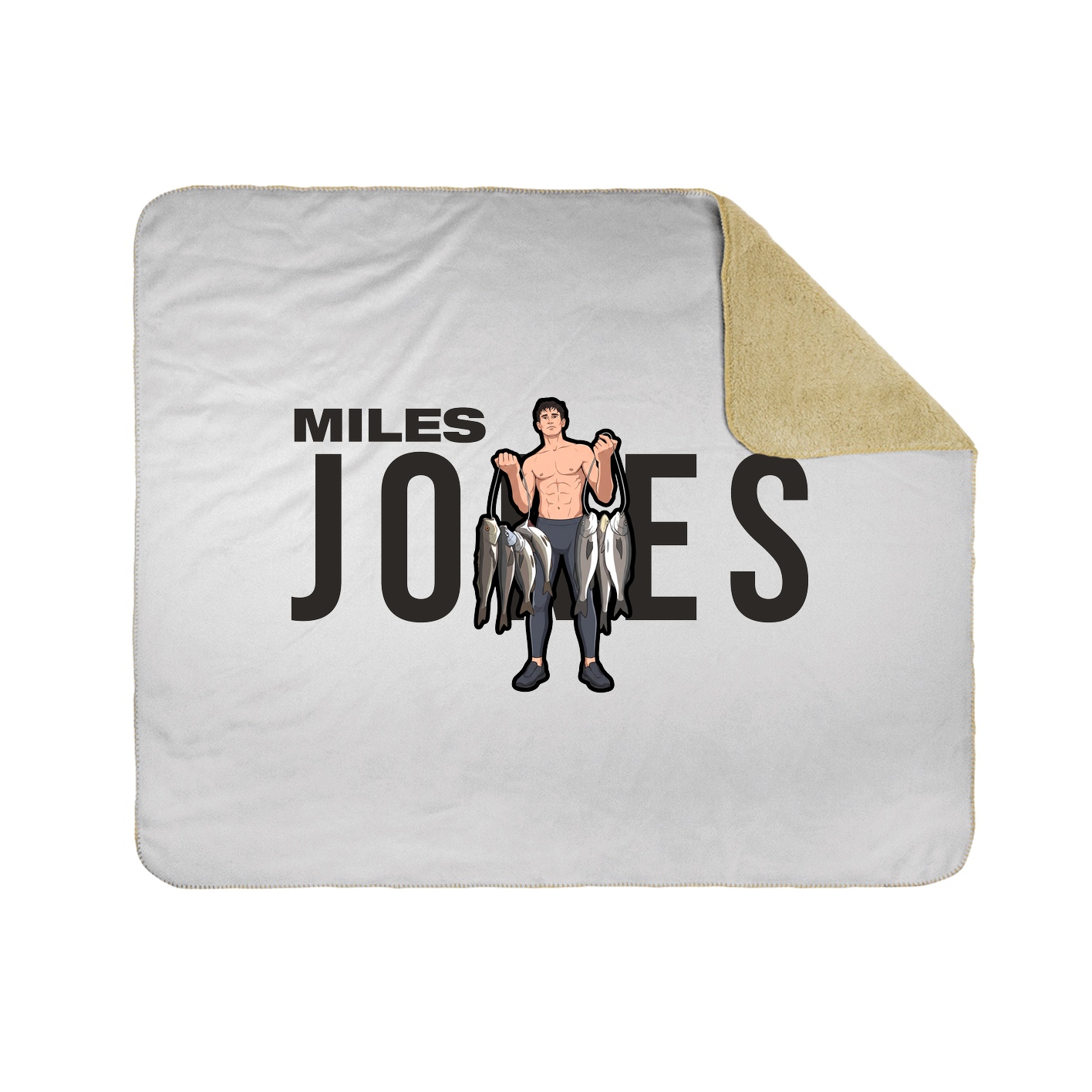 Throw Blanket — Player Name in White