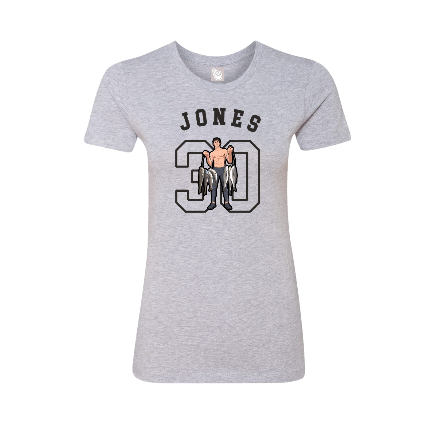 Fitted Women's Tee — Shirsey Arch in Grey