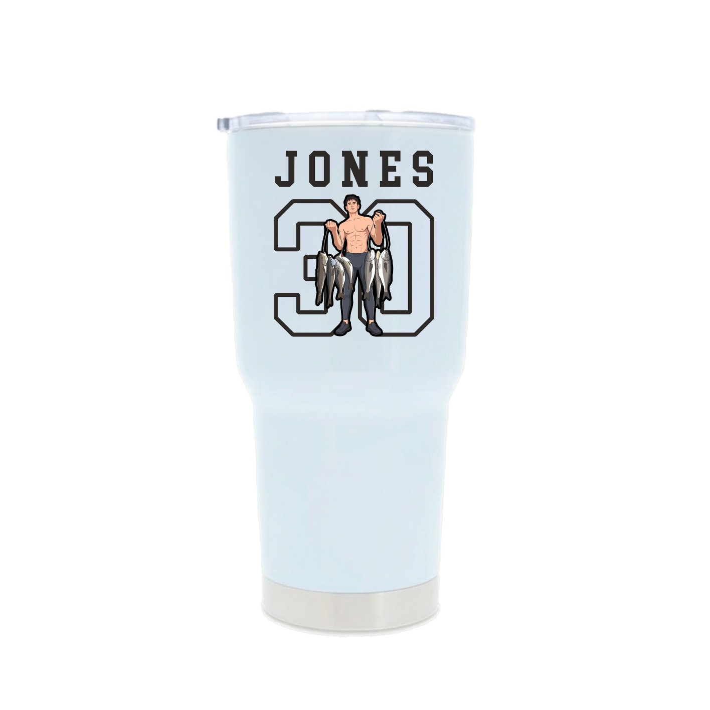 30oz Stainless Steel Tumbler — Shirsey in White