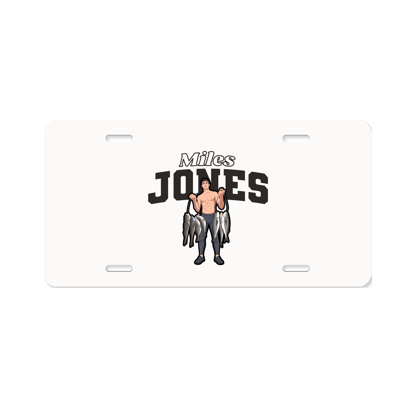 License Plate — Name Arch in Classic