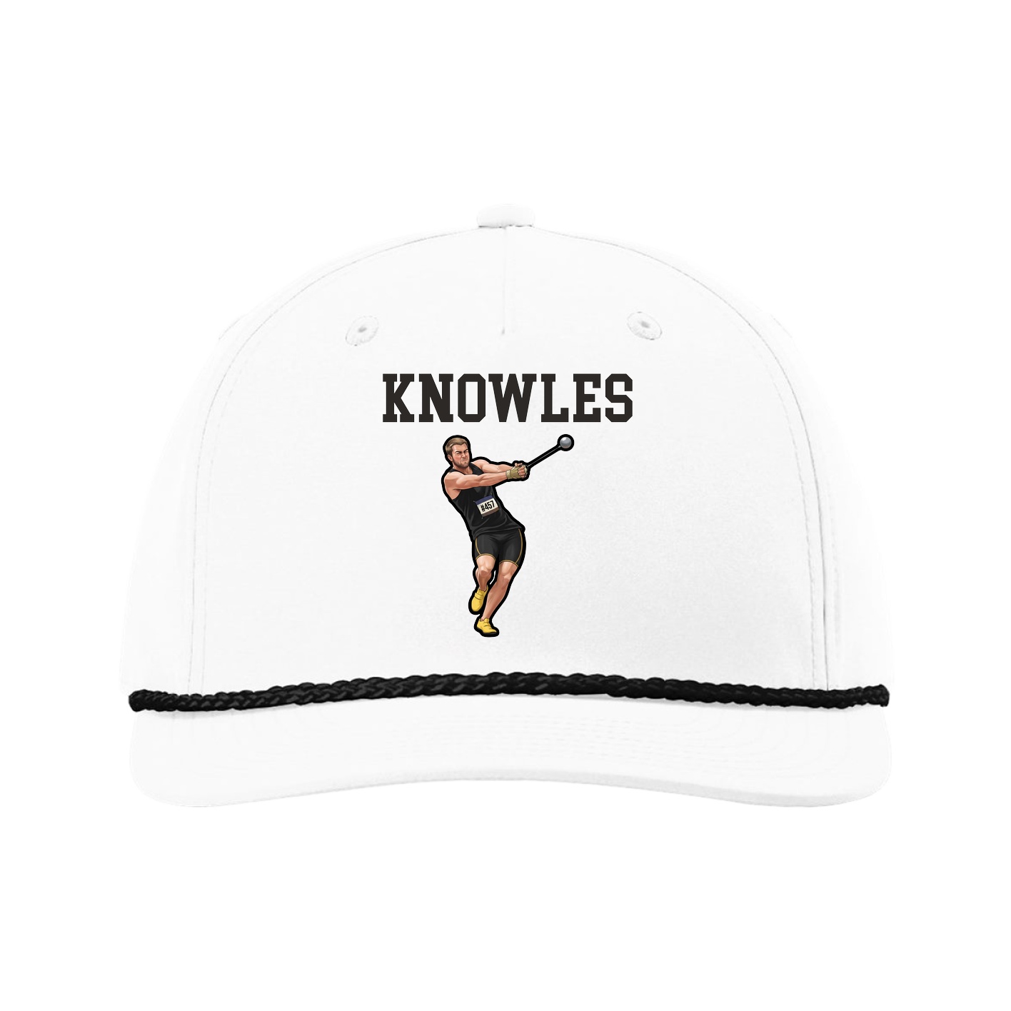 Five-Panel Classic Rope Cap — Shirsey in White