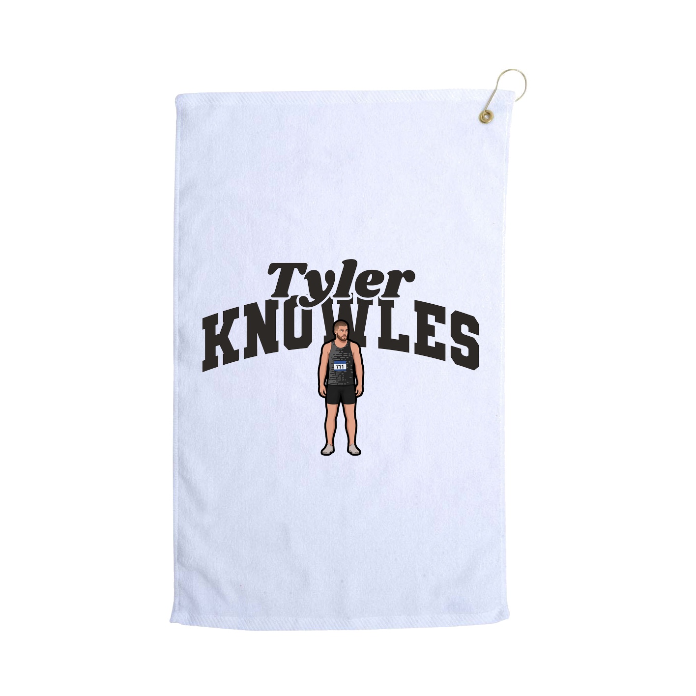Golf Towel — Signature Arch in White