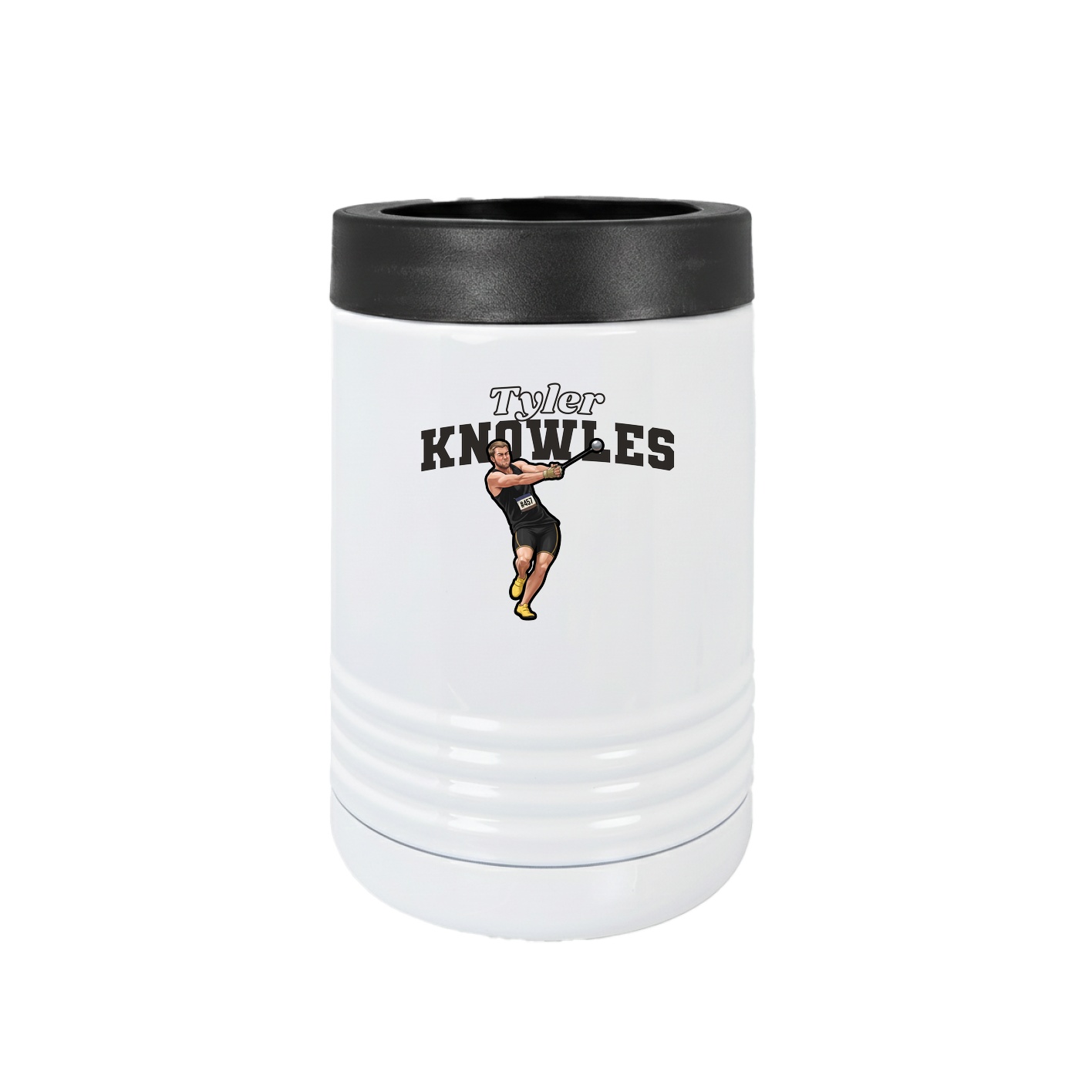 Beverage Holder — Name Arch in White