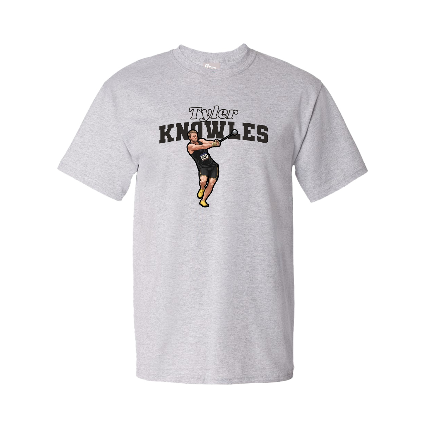 Tee — Name Arch in Grey