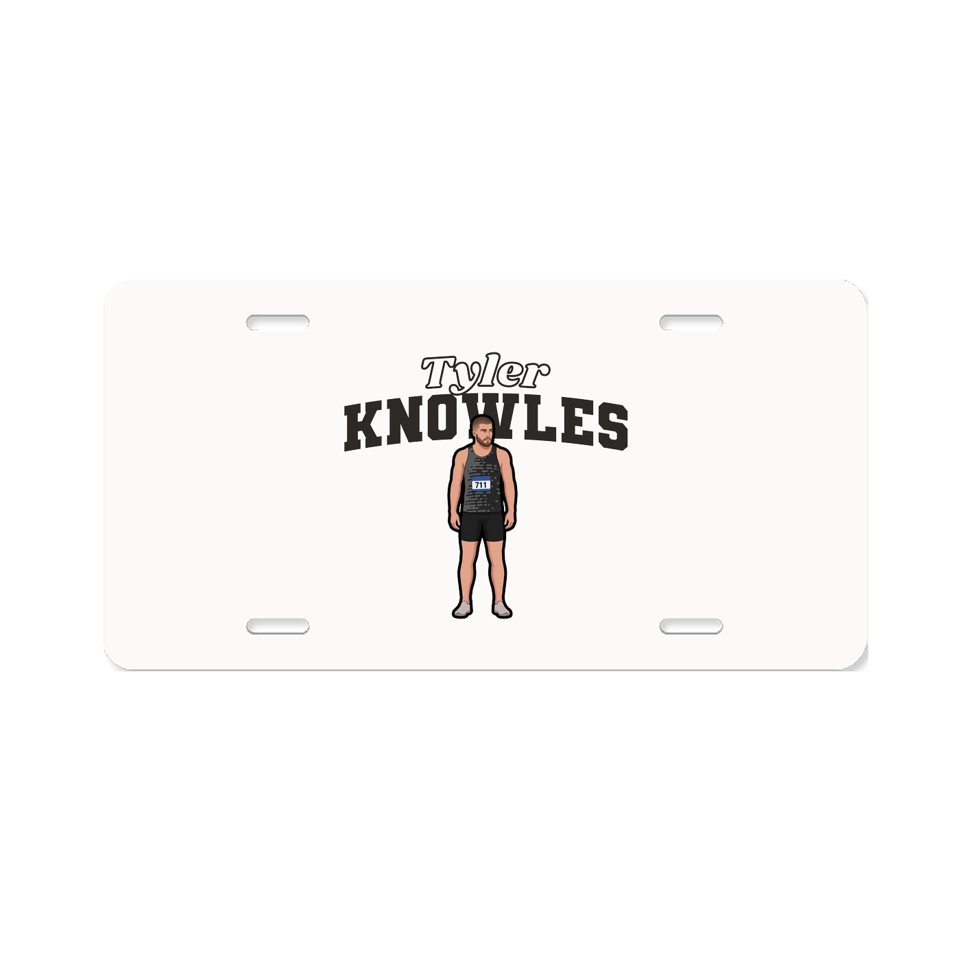 License Plate — Name Arch in Classic