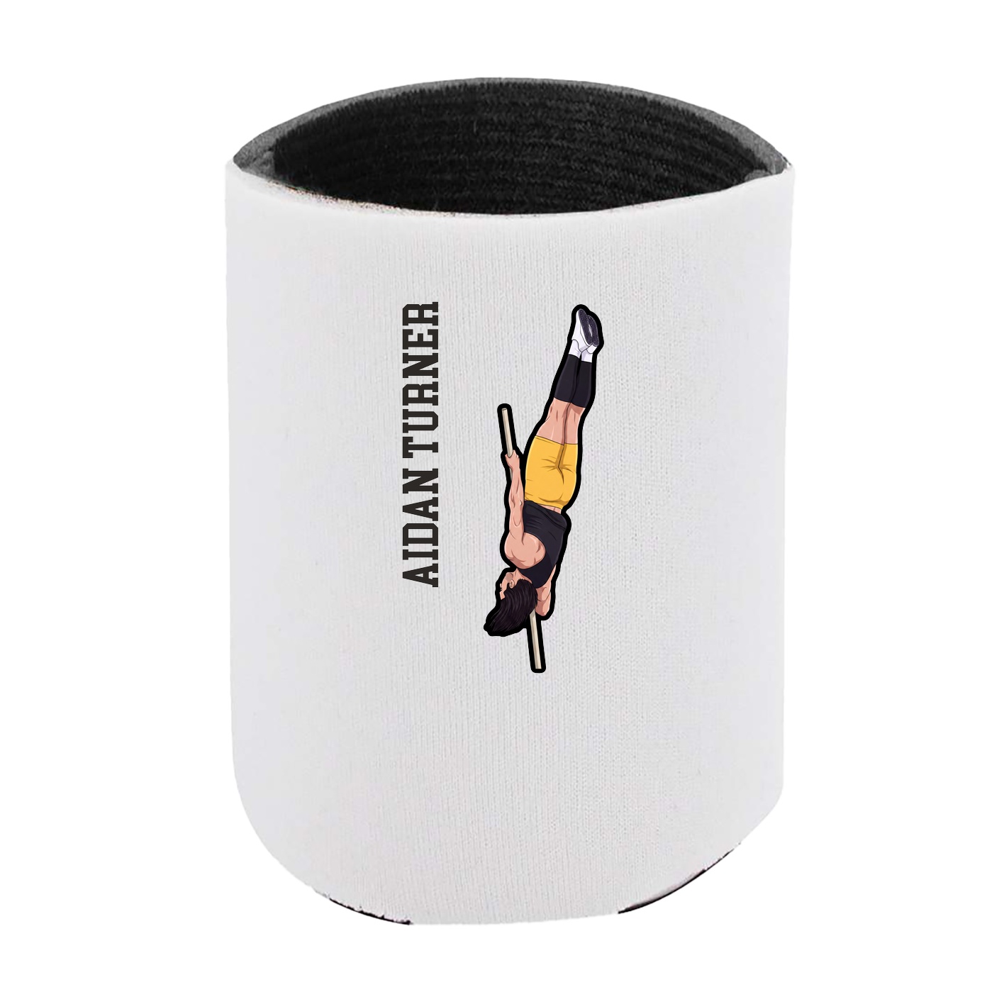 Can Holder — Name Vertical in White