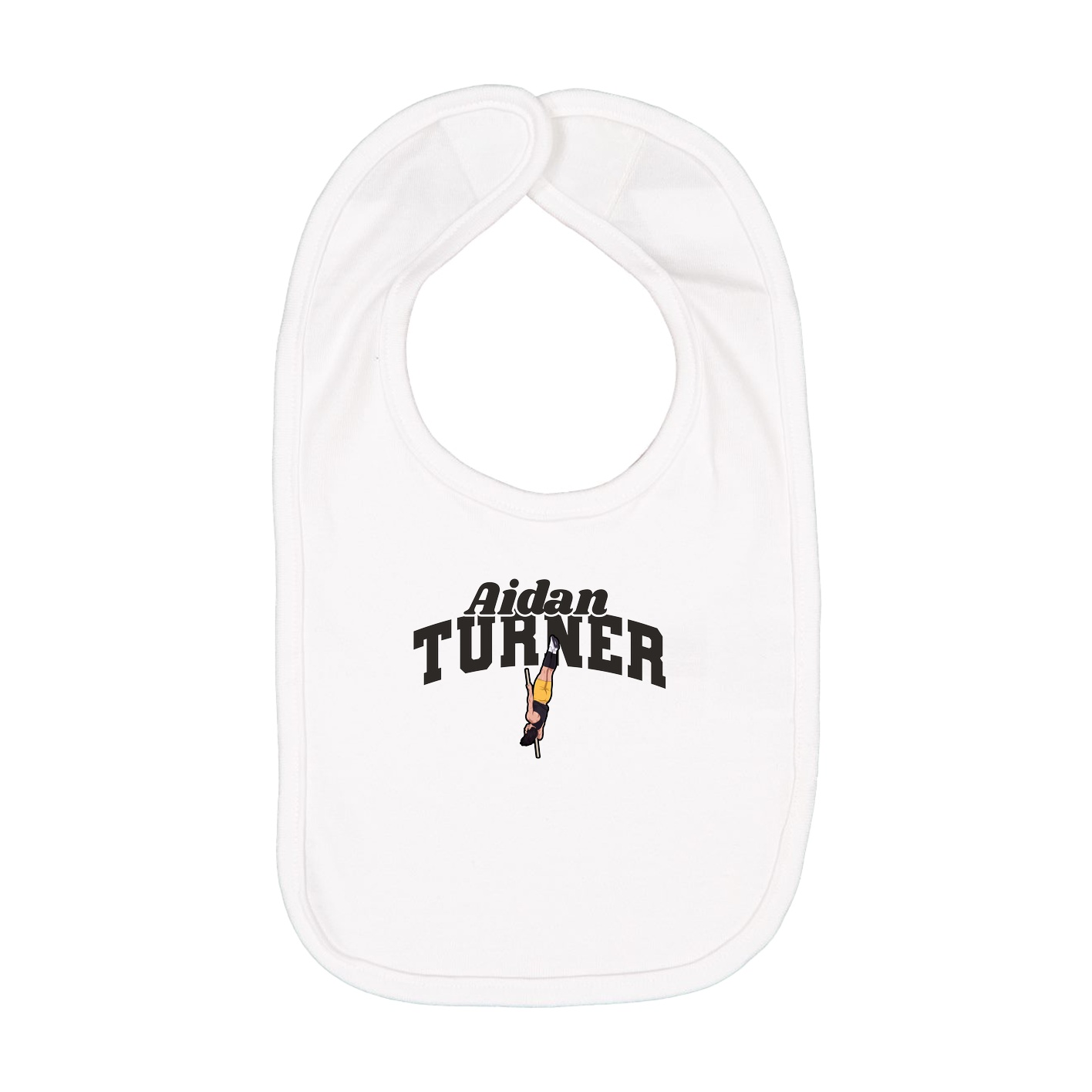 Infant Bib — Signature Arch in White