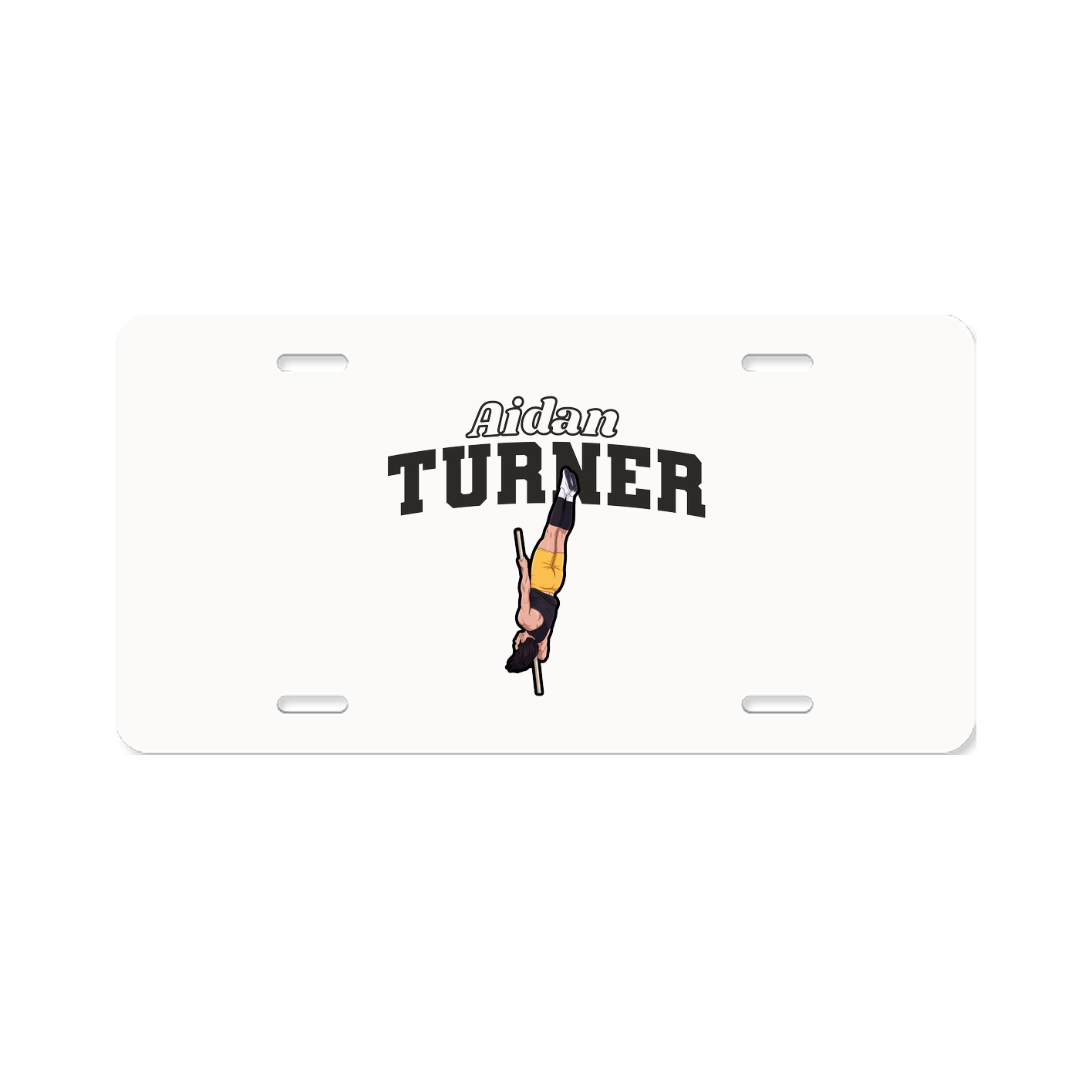 License Plate — Name Arch in Classic