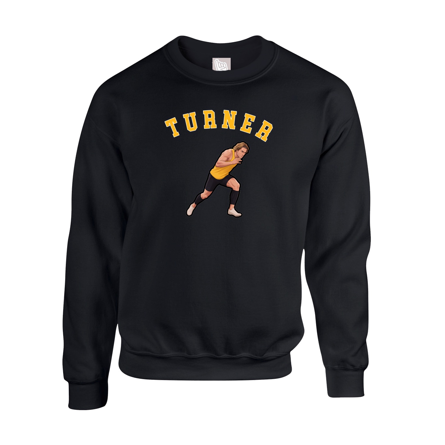 Fleece Crew — Shirsey Arch in Black