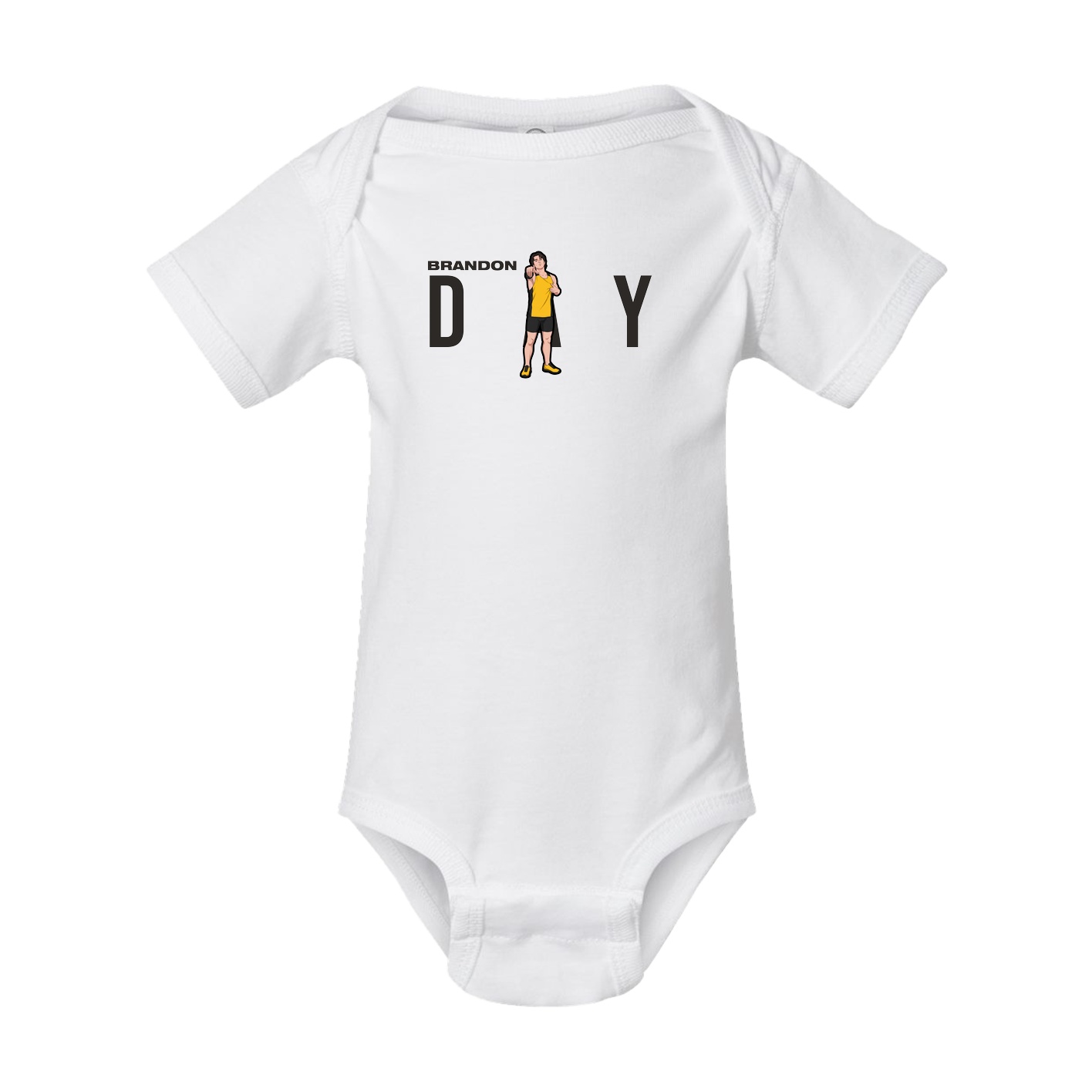 Baby Onesie — Player Name in White