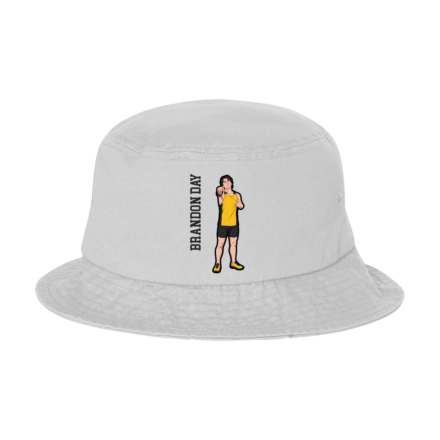 Bucket Cap — Name Vertical in White