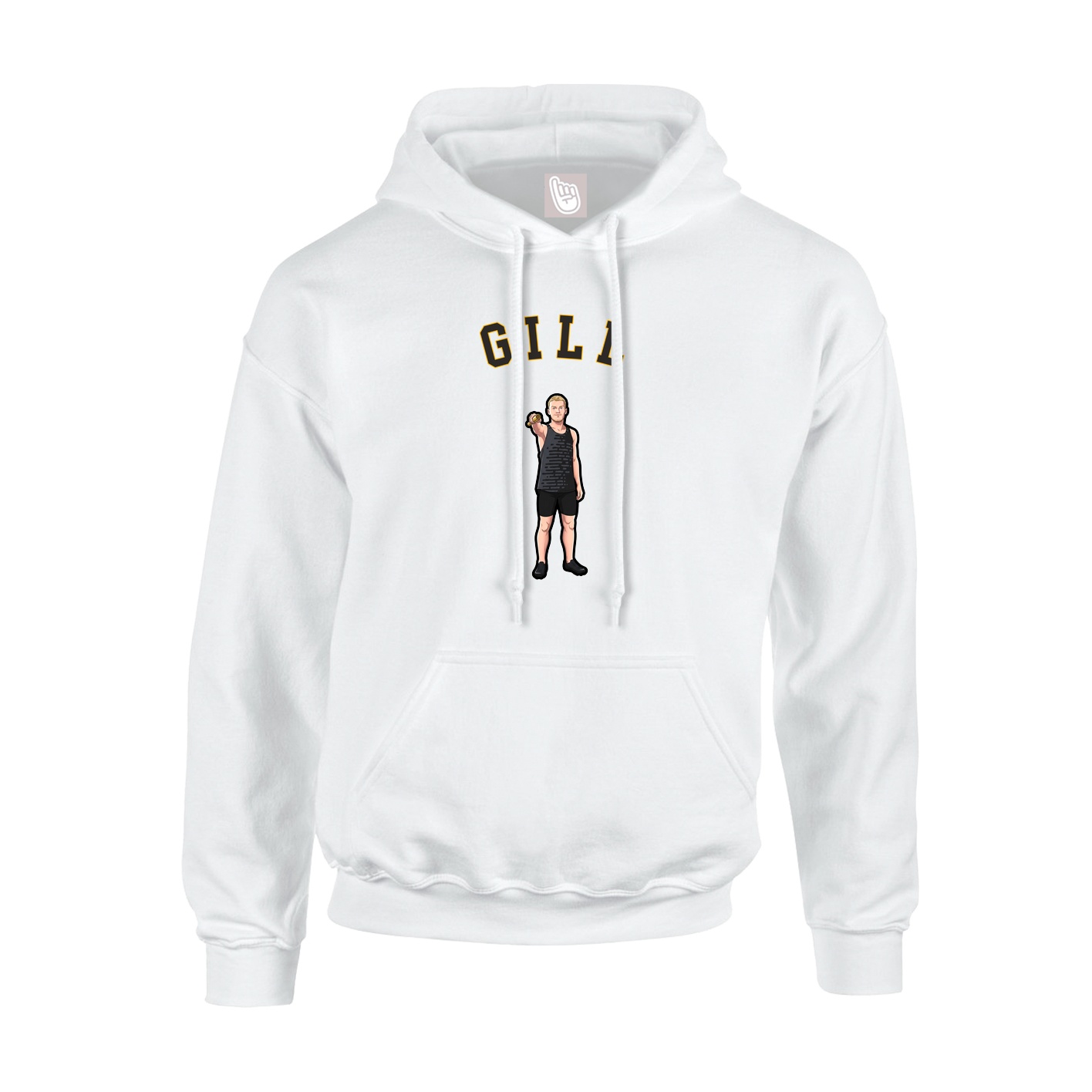 Hoodie — Shirsey Arch in White