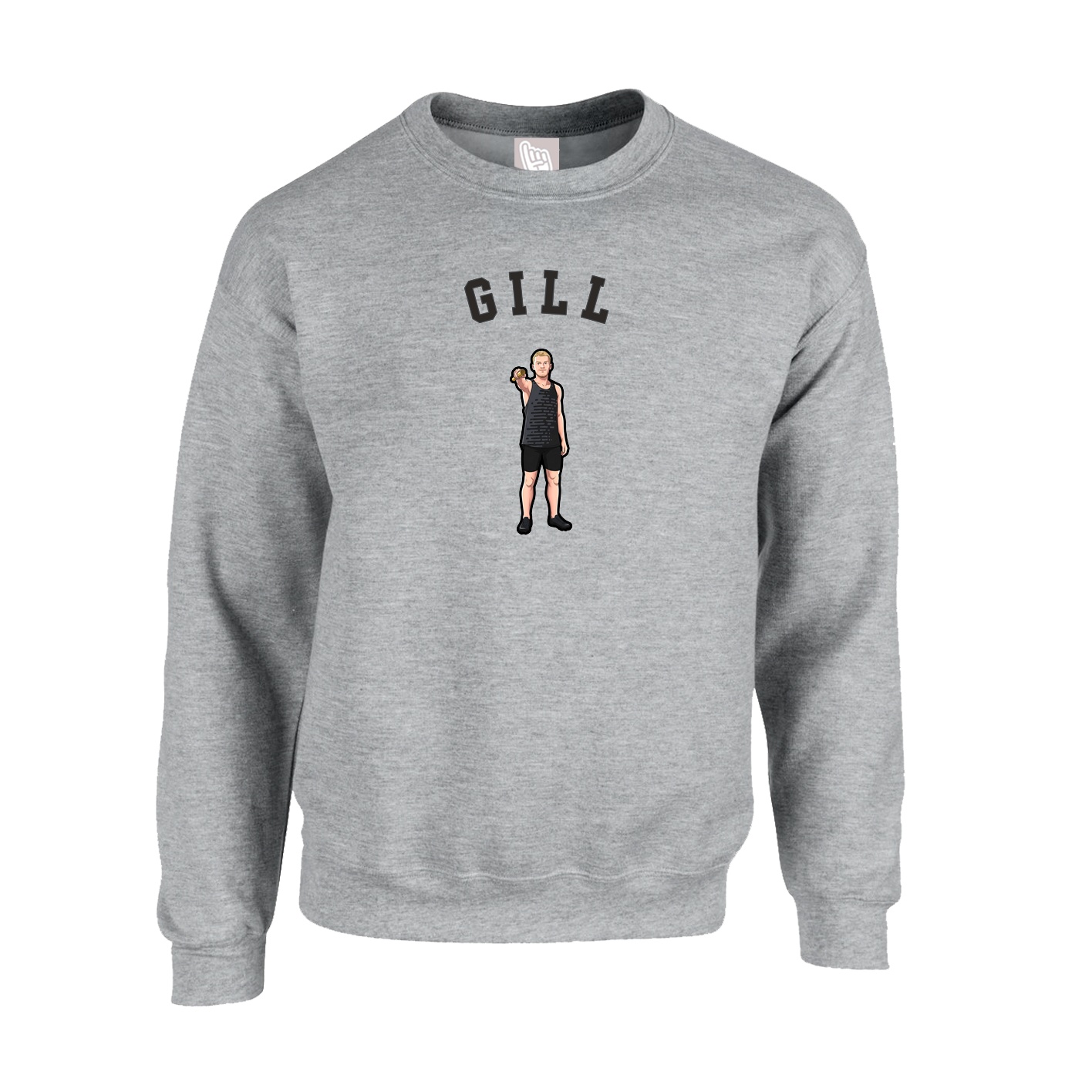 Fleece Crew — Shirsey Arch in Grey