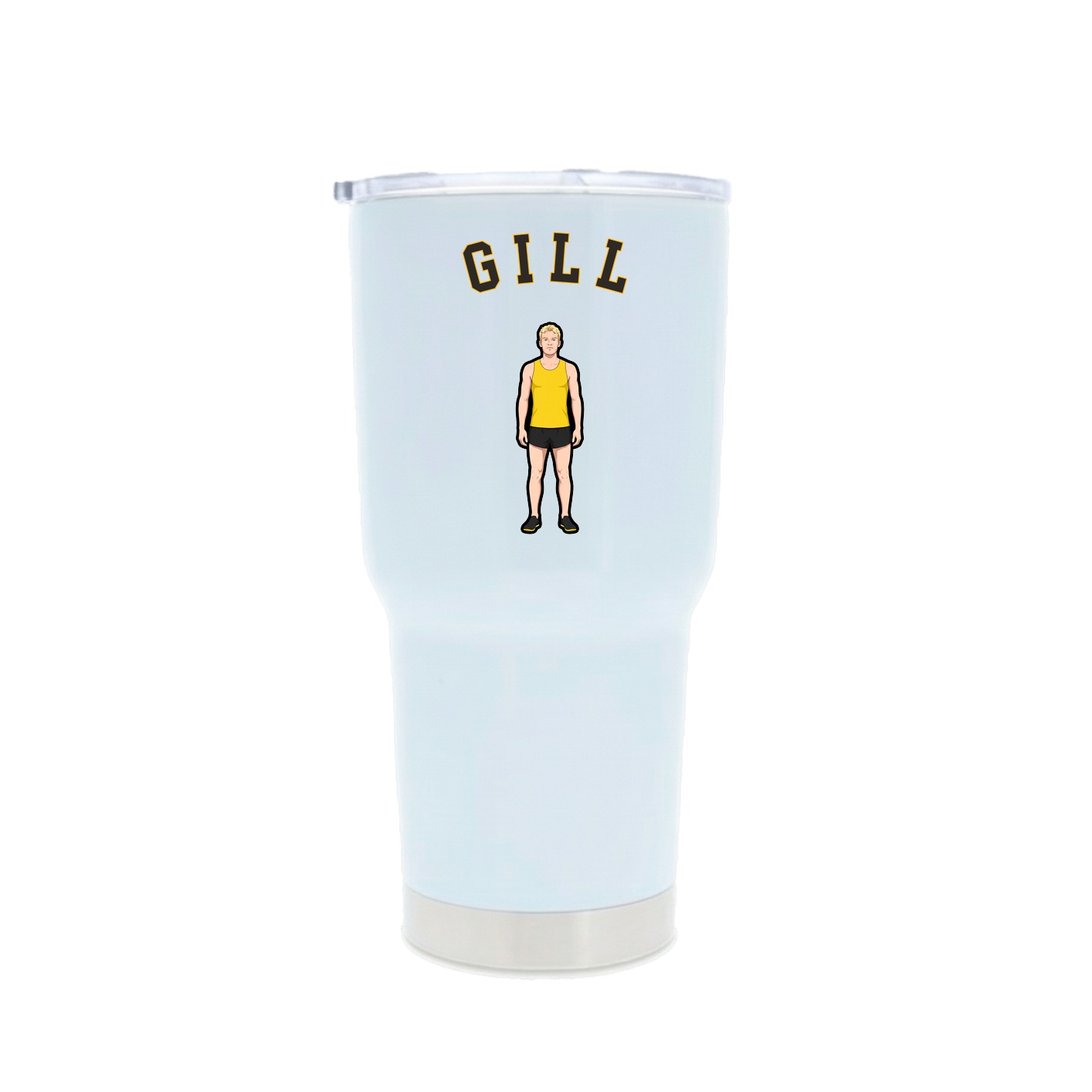 30oz Stainless Steel Tumbler — Shirsey Arch in White