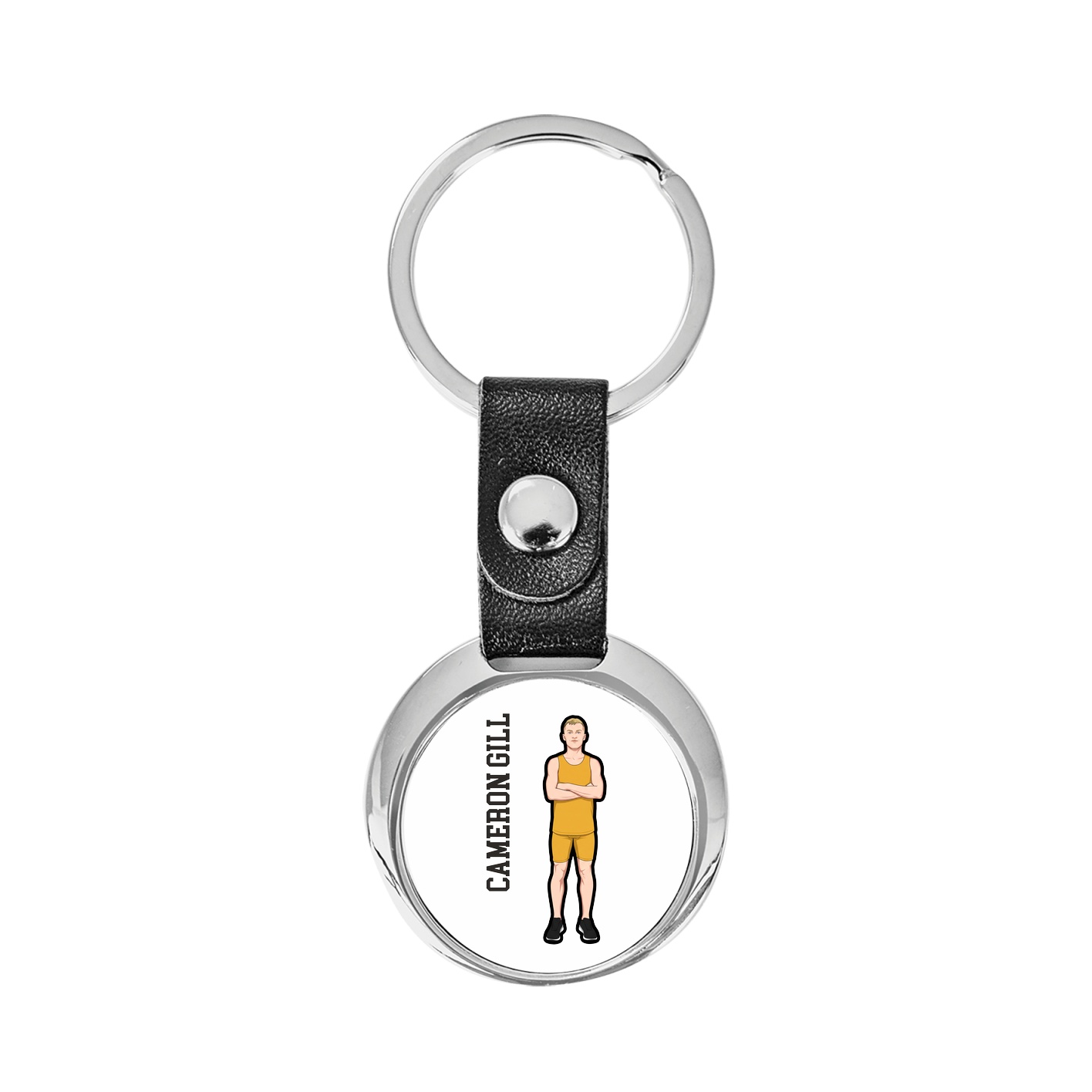 Key Chain — Name Vertical in Classic