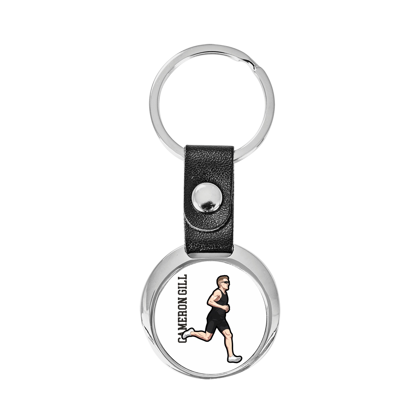 Key Chain — Name Vertical in Classic